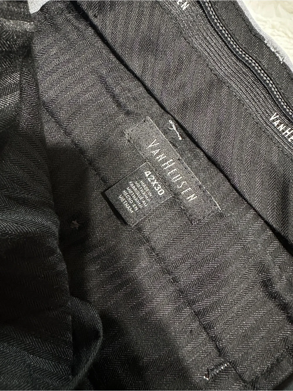 Van Heusen Light Gray Men's Dress Pants